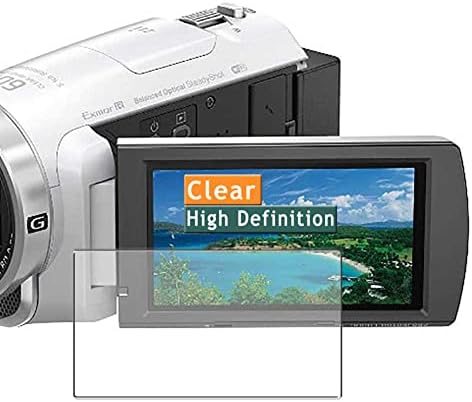 מגן מסך Vaxson 3-Pack, התואם למצב מצלמת וידיאו דיגיטלי של Sony Handycam HDR-PJ680 TPU Stugentors Stukes Scepter [Not
